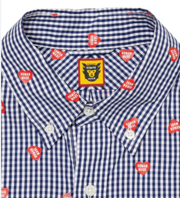 Human Made Heart Gingham Check Shirt