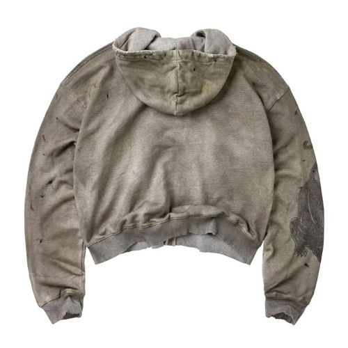 Vale Forever Varsity Zip Up Hoodie Grey