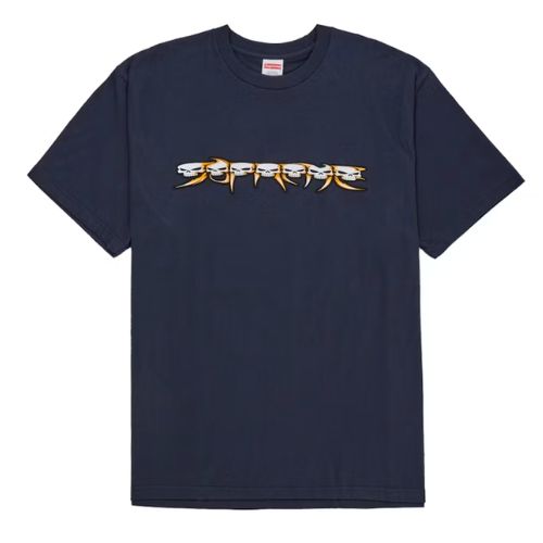 Supreme Skulls Tee Navy
