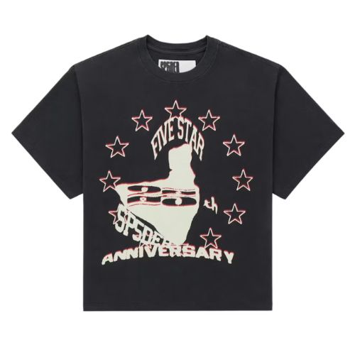 Sp5der Star Anniversary Tee Black