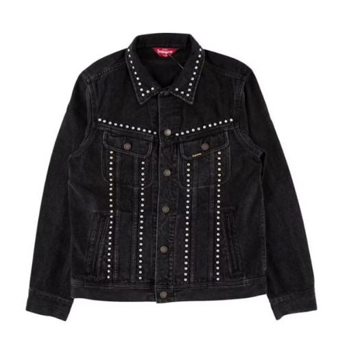 Supreme Studded Denim Jacket Black