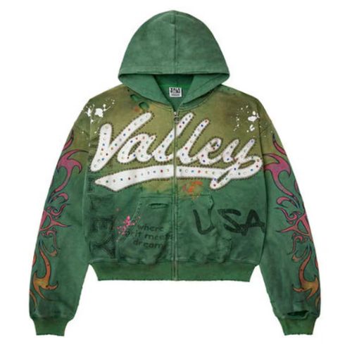 Vale Forever Inferno Zip Up Hoodie Green