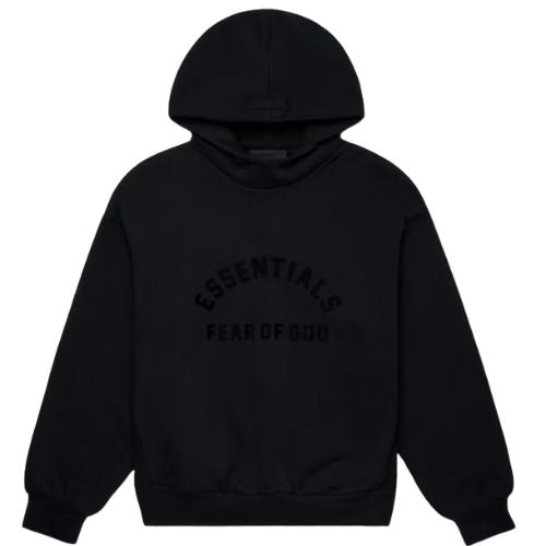 Fear of God Essentials Arch Logo Hoodie Jet Black