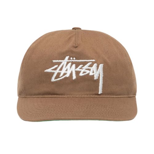 Stüssy Mid-Depth Big Stock Snapback Brown