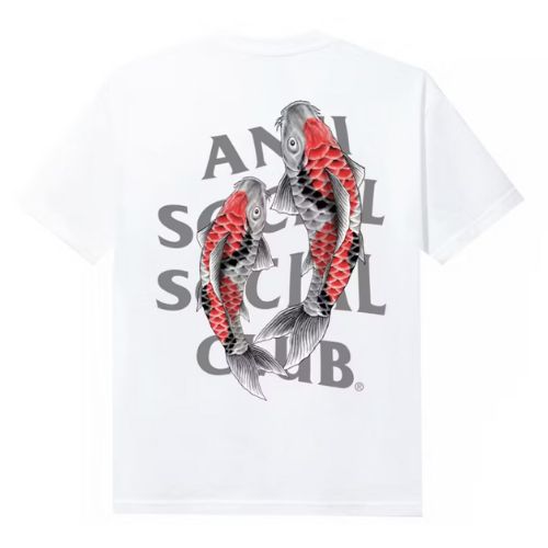 Anti Social Social Club Koi Garden 3M Reflective Tee White