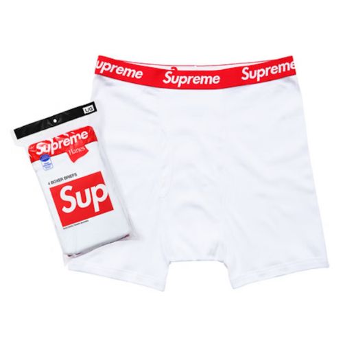 Supreme Hanes Boxer (4 Pack) White