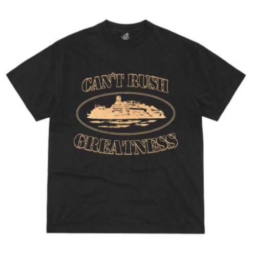 Corteiz x Central Cee Can´t Rush Greatness Tee Black