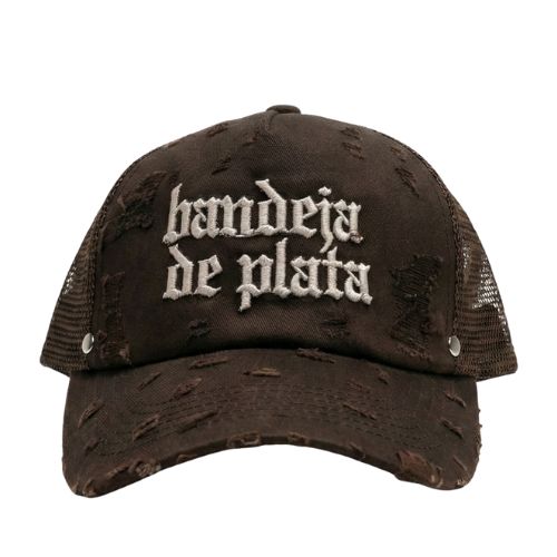 bandeja de plata gorra de camionero café