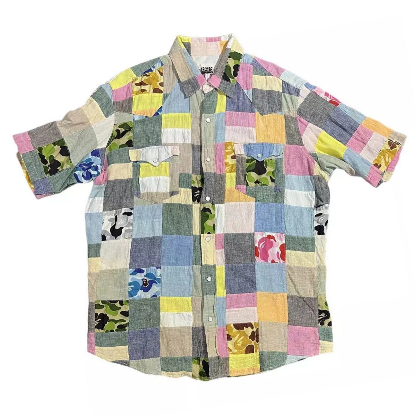 Bape Path Check Shirt (Vintage)