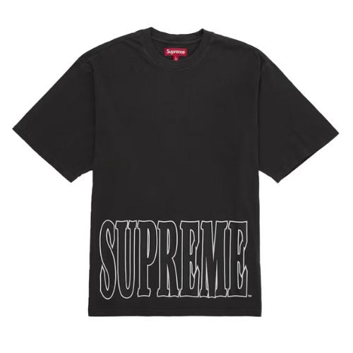 Supreme Cracked Stretch S/S Top Washed Black