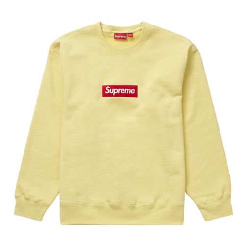 Supreme Box Logo Crewneck Yellow