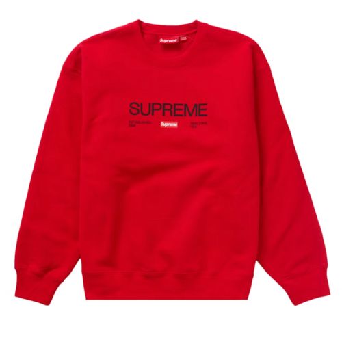 Supreme Established Crewneck Red