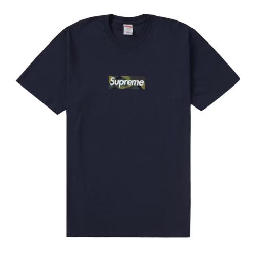 Supreme Camo Box Logo Tee Navy