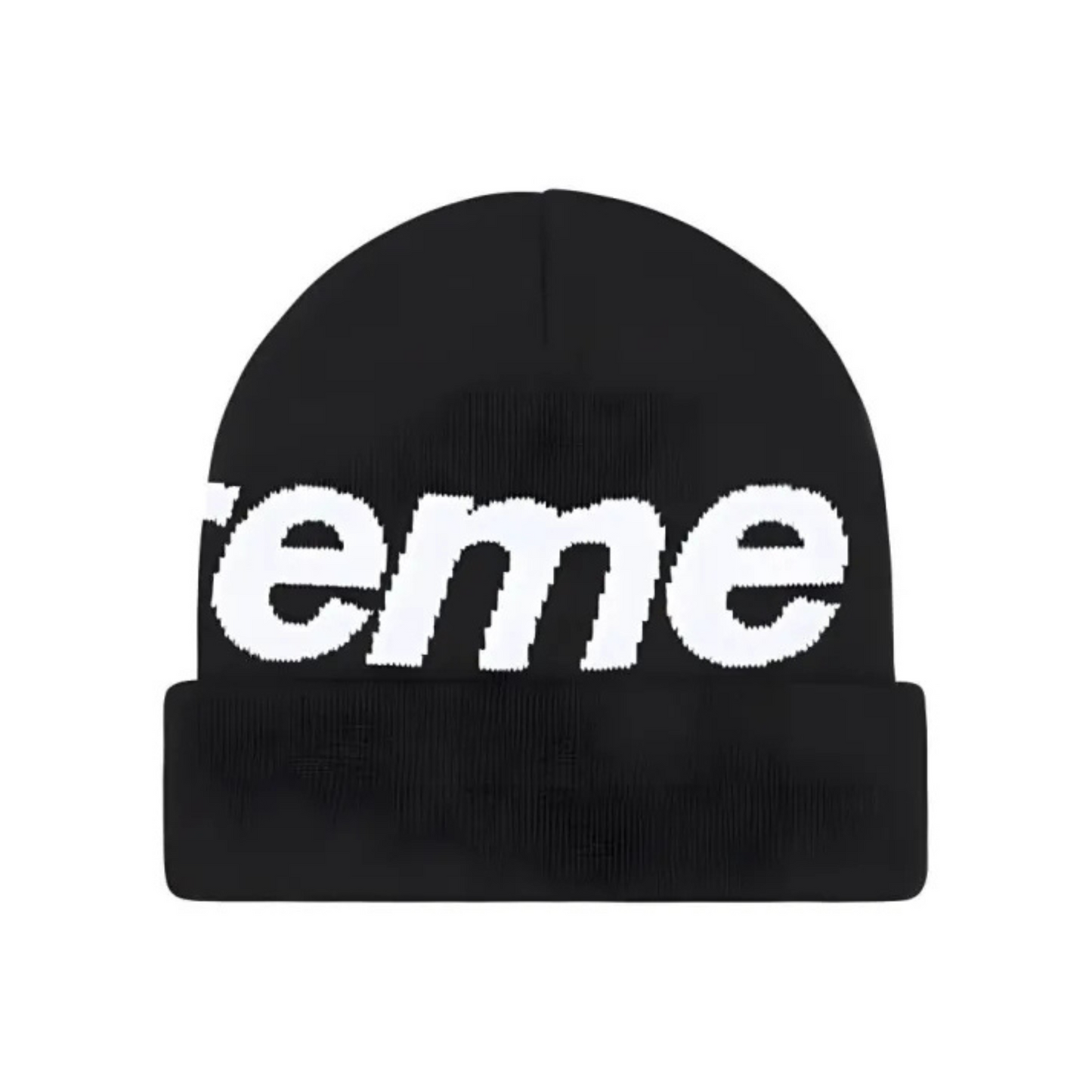 Supreme Big Logo Beanie Black