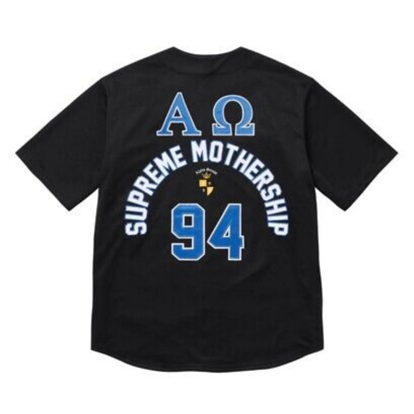 Supreme Alpha Omega Baseball Jersey Black