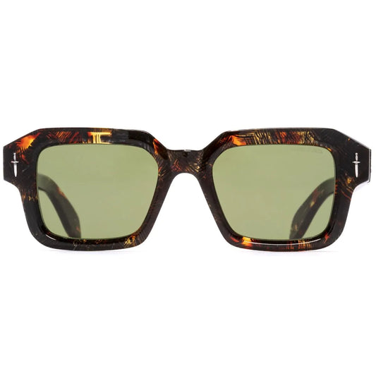 Cutler and Gross The Great Frog Bones Link Rectangle Sunglasses-Brush Stroke