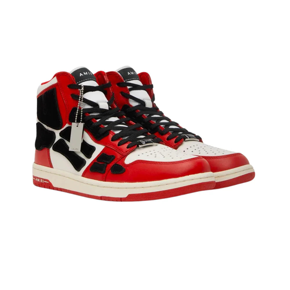 AMIRI Skel Top Hi Red White